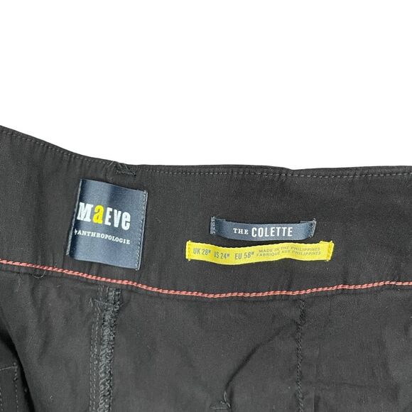 NEW Anthropologie Maeve The Colette Ponte Crop Wide-Leg Pants Size 24W black - Picture 7 of 13